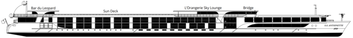 Ship Interior & Deck Plans on S.S. Antoinette